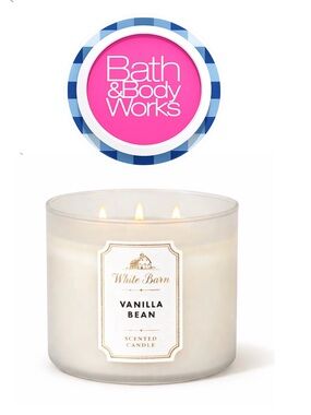 Bath &‎ Body Works White Barn 3-Wick Scented Vanilla Bean Candle